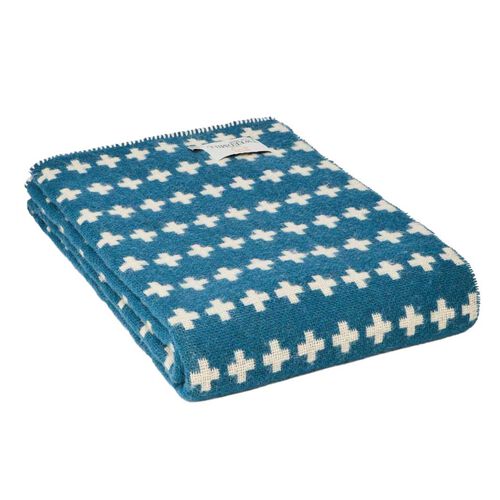 Tweedmill Pure New Wool Cloth Throw Blanket Stitch 140X200cm